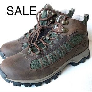 Timberland hiking boots women’s 9.5 lightweight boots brown faux leather upper